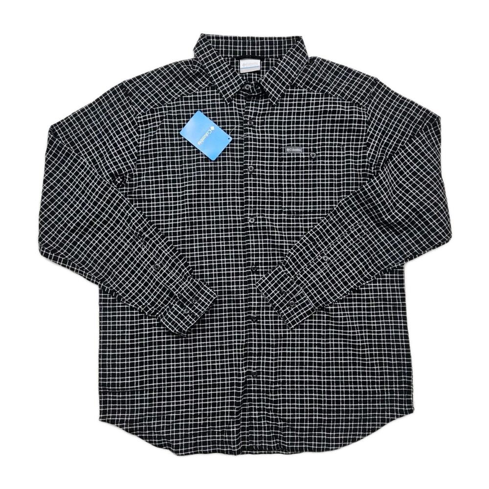 New Columbia Cornell Woods Flannel Shirt Men's Large Multicolor Plaid